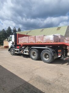 Transport de matériaux de chantier